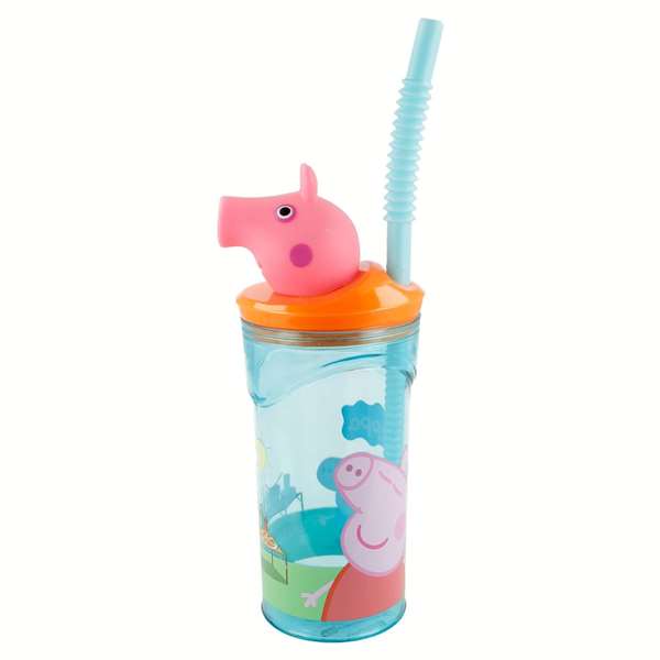 Stor Vaso Goûté enfant 360 ml avec figurine 3D Peppa Pig - Verre à boire