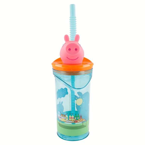 Stor Vaso Goûté enfant 360 ml avec figurine 3D Peppa Pig - Verre à boire
