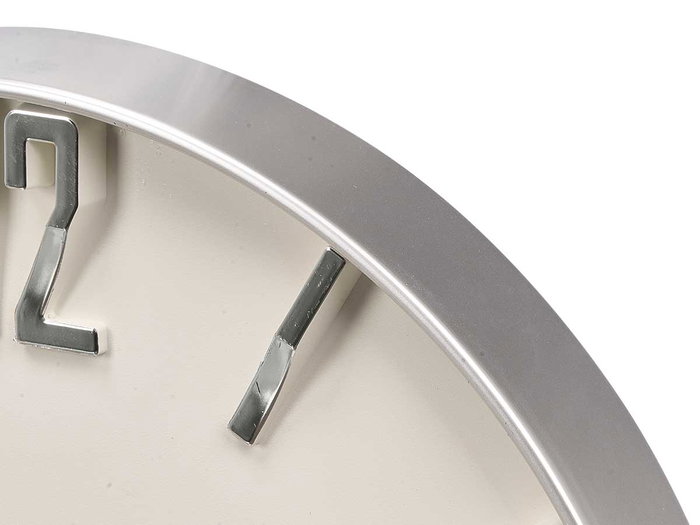 GIFTDECOR Horloge murale avec chiffres en relief Blanco-Plata 40cm