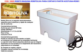Robitoliva machine pour couper ou partir les olives RO001