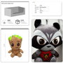 Marvel Porte-clés Peluche Jaune