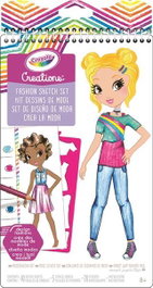 Crayola - Album Créations Design de Mode, Créez vos propres designs, Format 15x28 cm, Langue du produit : Espagnol
