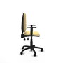 PIQUERAS Y CRESPO Chaise de bureau Aýna, Simili cuir crème, Mécanisme asynchrone