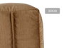 Giftdecor Puff Carré Velours 30x30 cm Marron (Set de 4)