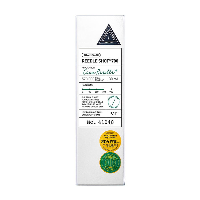 Vt Cosmetics Ampoule VT REEDLE SHOT 700 30 ml Micro-aiguilles Acide Hyaluronique Centella Asiatica Propolis