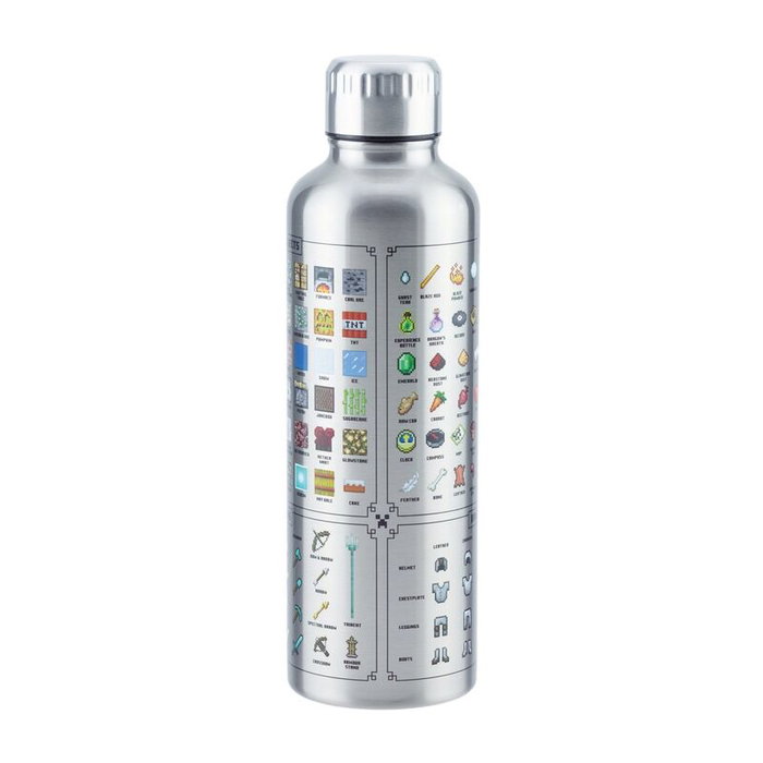 Paladone Products Minecraft Metal Water Bottle
