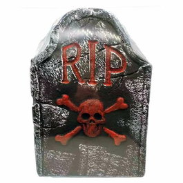 Décoration d'Halloween My Other Me Pierre Tombale Gris