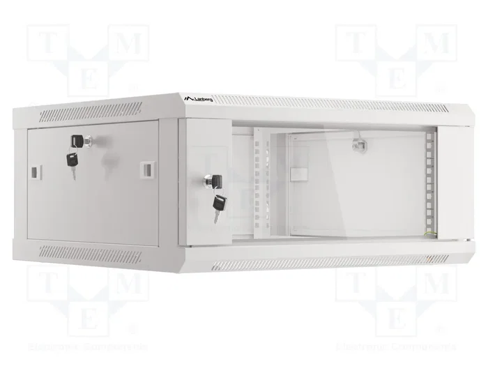 Lanberg Armoire rack murale 19 pouces 4U 600x600 gris Lanberg Armoire rack murale 19 pouces 4U 600x600 gris