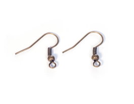 Innspiro Boucles d'oreilles métalliques à crochet ouvert hippie doré vieilli