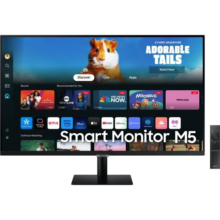 Samsung Smart M5 M50D LS27DM500EUXEN 27 pouces Full HD Noir