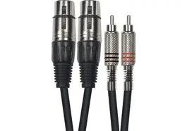 YELLOWCAB Câble Audio 3 mètres 2 XLR Femelle vers 2 RCA Mâle - 7x2x20 cm - Réf. YELLOWCAB
