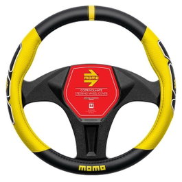 Momo Housse de volant FUN Black-Yellow 38-39cm