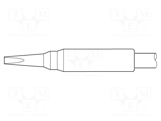 JBC TOOLS Pointe tournevis 0,6x0,3mm JBC TOOLS Pointe tournevis 0,6x0,3mm
