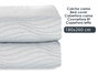 GIFTDECOR Couette Motif Eau Gris 180x260cm