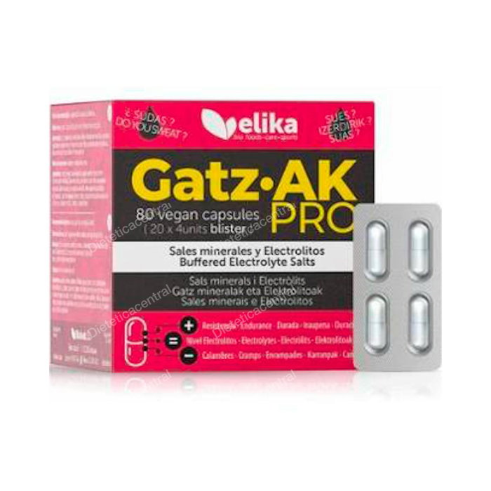 ELIKAFOODS GATZ AK PRO Sels minéraux et électrolytes 80cap. ELIKAFOODS GATZ AK PRO Sels minéraux et électrolytes 80cap.