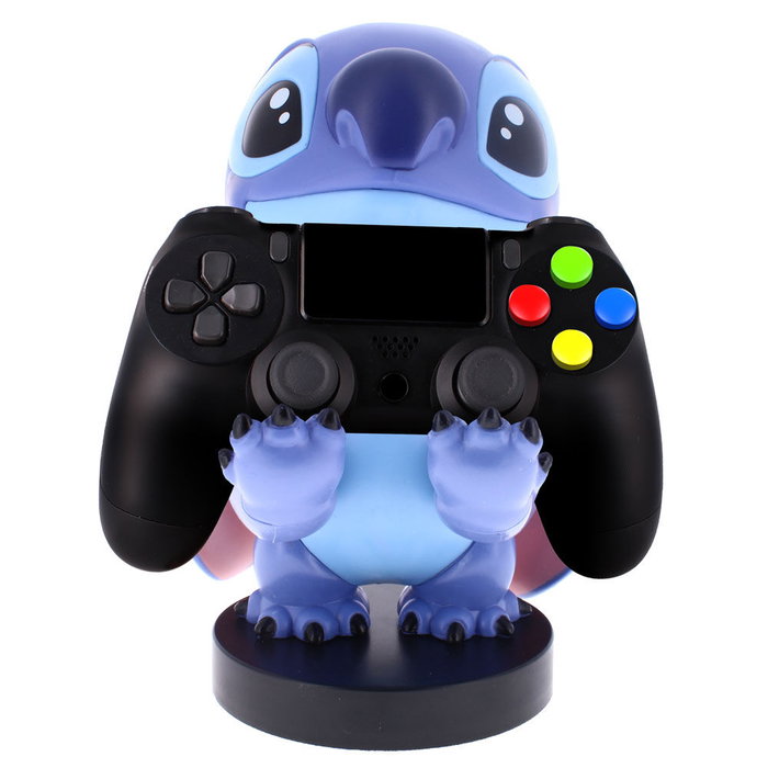 EXQUISITE GAMING Support Chargeur Figurine Stitch Disney 21cm pour Manettes PS5 DualSense, Xbox Series, iPhone et Téléphones