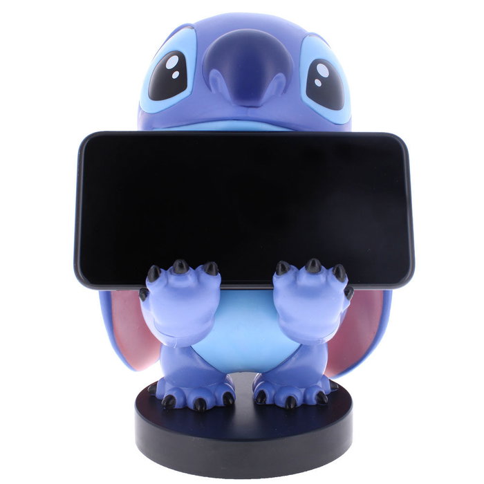 EXQUISITE GAMING Support Chargeur Figurine Stitch Disney 21cm pour Manettes PS5 DualSense, Xbox Series, iPhone et Téléphones
