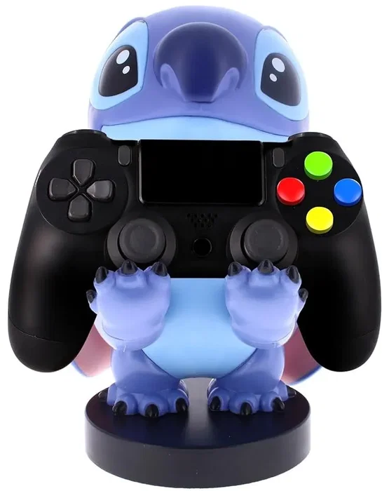 Exquisite Gaming Figurine Cable Guys - Stitch Disney (Lilo & Stitch) - Support Universel pour Manettes PS5, Xbox Series, Nintendo Switch et Smartphones - 20 cm