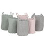 Set de basket Home ESPRIT Vert Gris Rose Corde 30 x 30 x 43 cm 2 Pièces (3 Unités)