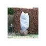 Nature Housse d'hivernage - Lot de 2 - Ø 75 cm x 1.50 m - Polypropylène 50 g/m² - Blanc