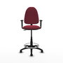 PIQUERAS Y CRESPO Chaise de Bureau Bordeaux avec Accoudoirs