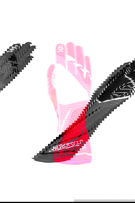 Sparco K-Attack 2025 SBKG0004B0R27010 Gants Rouge-Noir Taille 10 Coutures Extérieures Paume Ultragrip