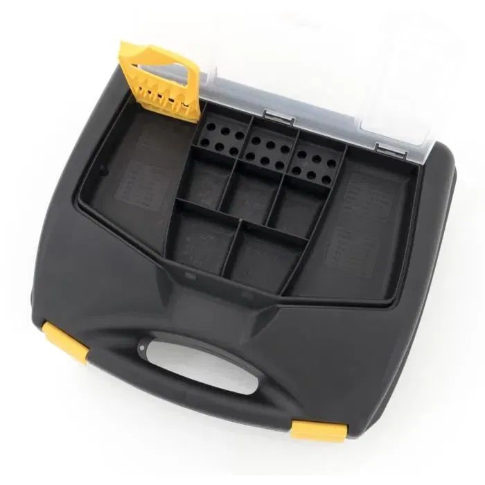 Plastiken Valise à Outils 63040_NOIRE - 40 cm en Plastique Noir - Coffret Rigide
