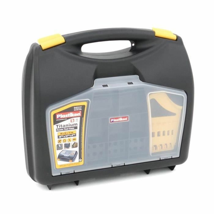 Plastiken Boîte à outils Titanium Noir et Jaune