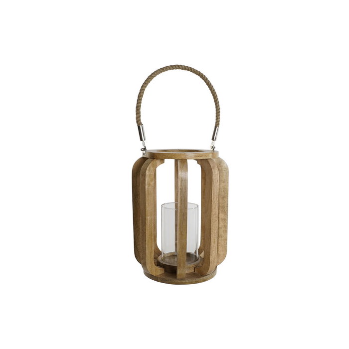 Bougeoir Home ESPRIT Naturel Verre Bois de manguier 25 x 25 x 35 cm Bougeoir Home ESPRIT Naturel Verre Bois de manguier 25 x 25 x 35 cm