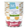 Blue Corner Lot de 10 bols pour glace en papier avec cuillères