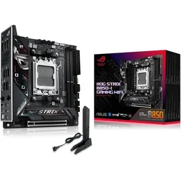 ASUS Carte mère ROG STRIX B850-I GAMING WiFi (socket AM5, mini ITX, AMD B850, DDR5, Wi-Fi 7, 2.5 GbE, M.2) pour Ryzen 7000/8000/9000