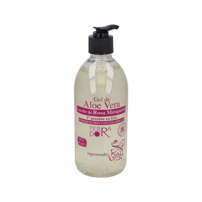 DERBOS Gel Aloe Vera et Rose Musquée 500 ml DERBOS Gel Aloe Vera et Rose Musquée 500 ml