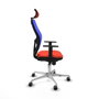 Piqueras y Crespo 1D086G2 Chaise de Bureau avec Appui-tête Orange Foncé