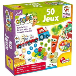 Lisciani Giochi Carotina 50 jeux - Coffret de jeux éducatif rouge