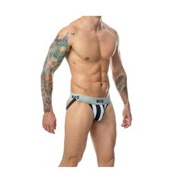 Tanga Mob Eroticwear Blanc Noir XL