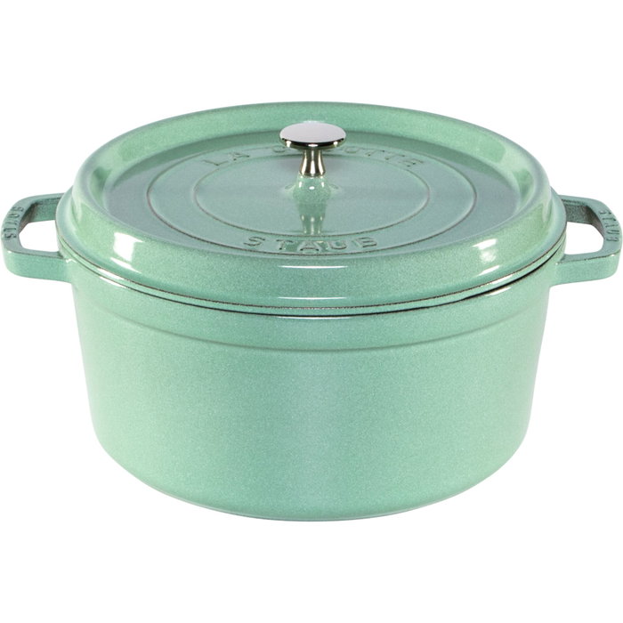 Staub La Cocotte 28cm Round Cast Iron, Sage Staub La Cocotte 28cm Round Cast Iron, Sage