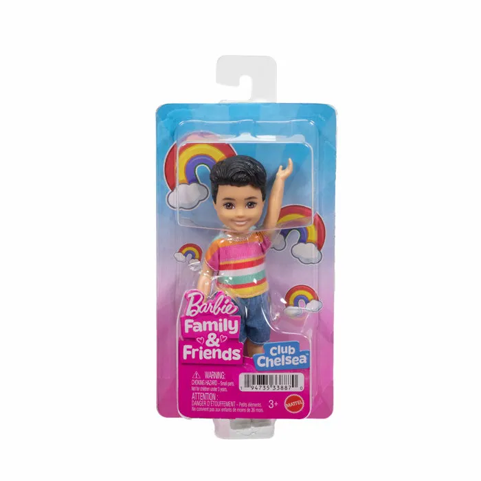 Barbie - Assortiment de 6 poupées Chelsea et amis - Personnages filles et garçons - Figurine - Jouet enfant à partir de 3 ans