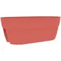 Eda - Jardinière Cavalière Osaka 19,5 L - Pour balcons et rambardes - 56 x 30,1 x H 20,6 cm - Couleur orange terre battue - Traitement anti-UV