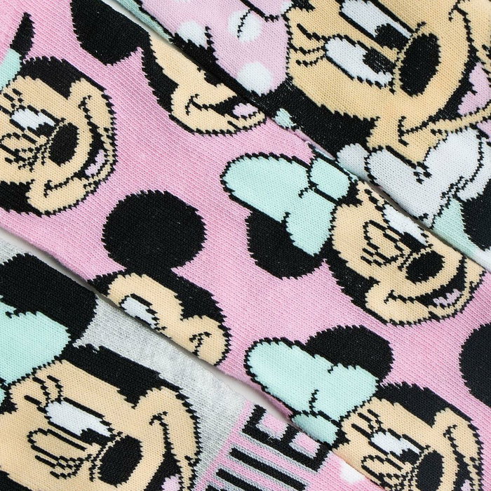Minnie Mouse Pack de 3 paires de chaussettes multicolores Taille 31-34
