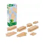 BRIO - Pack B-7312350360998 - Coffret de Démarrage Circuit en Bois - 12 Rails et Aiguillages Courbés - Jouet Enfant à Partir de 3 Ans