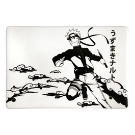 Just Funky Naruto Shippuden Ensemble Plateau Sushi et Baguettes en Céramique