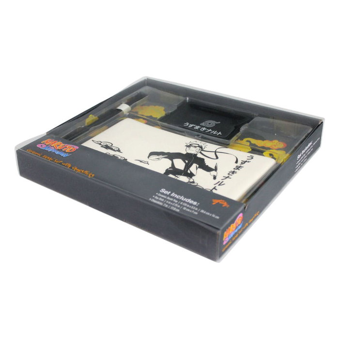Naruto Shippuden Plaque Sushi et baguettes ensemble en céramique Naruto Naruto Shippuden Plaque Sushi et baguettes ensemble en céramique Naruto