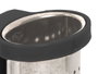 Kinvara Filtre à thé noir 4x9x4 cm en plastique et métal (Set de 24)
