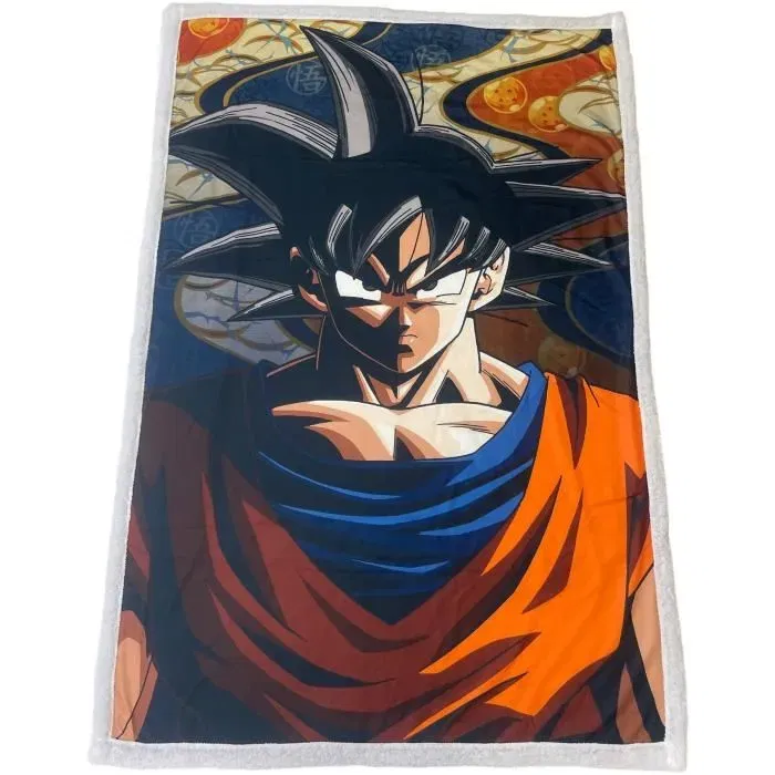 Dragon Ball Plaid DRAGON BALL Z Son Goku 130 x 180 cm - Couverture polaire décorative Dragon Ball Plaid DRAGON BALL Z Son Goku 130 x 180 cm - Couverture polaire décorative