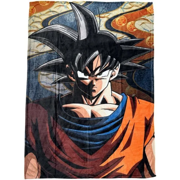 Dragon Ball Plaid DRAGON BALL Z Son Goku 130 x 180 cm - Couverture polaire décorative Dragon Ball Plaid DRAGON BALL Z Son Goku 130 x 180 cm - Couverture polaire décorative
