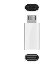 MicroConnect Adaptateur USB 2.0 Micro vers USB-C, Blanc