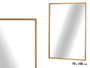 Giftdecor Miroir Rectangulaire Doré 100x70 cm Cristal et Métal