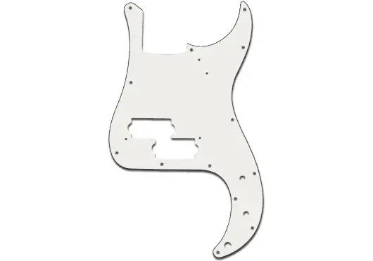 YELLOWPTS Golpeador pour Basse P-Bass Blanc YELLOWPTS Golpeador pour Basse P-Bass Blanc