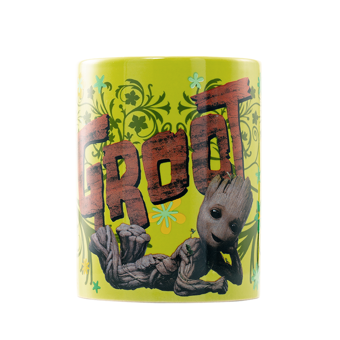 PYRAMID Tasse avec housse en peluche Groot Gardiens de la Galaxie Marvel 440ml en céramique, apte micro-ondes et lave-vaisselle