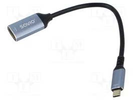 SAVIO Adaptateur USB C vers HDMI 4K UHD 2160p, noir